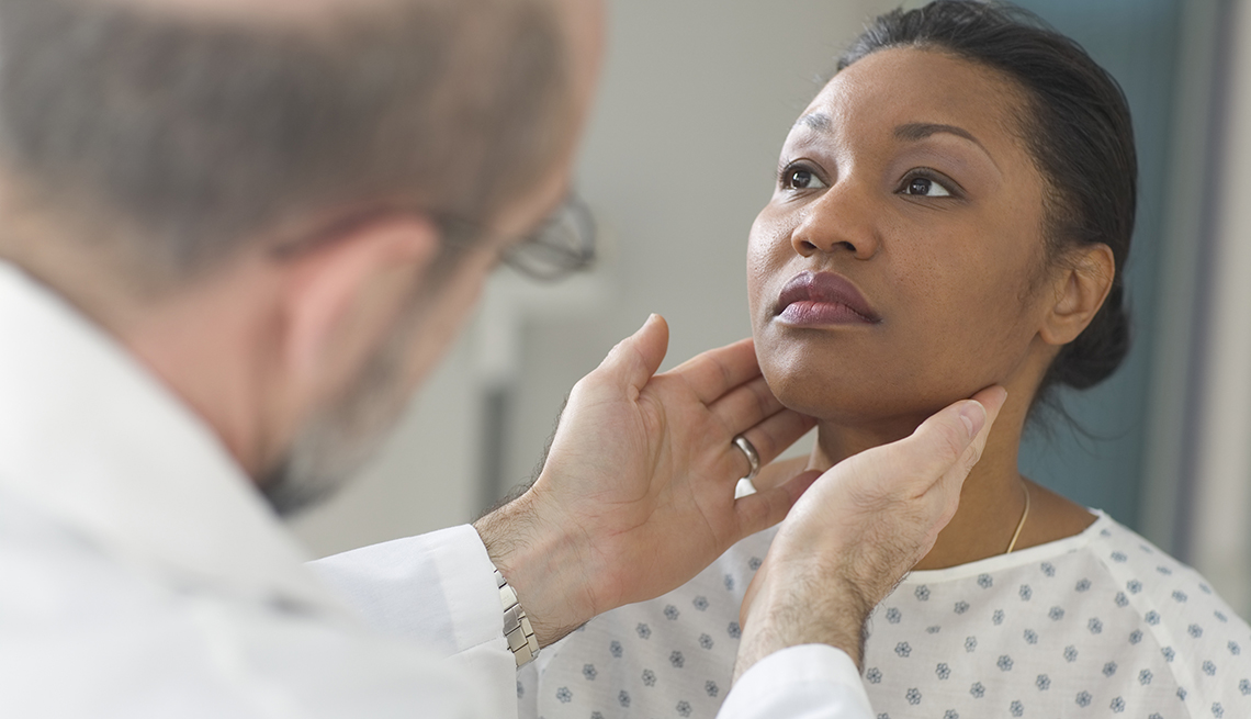 White Doctor Examining Black Female Patient