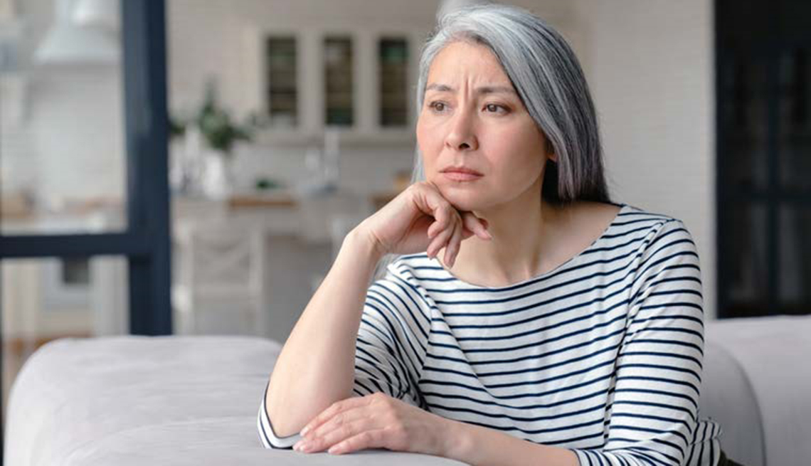 Older Woman Looking Concerned