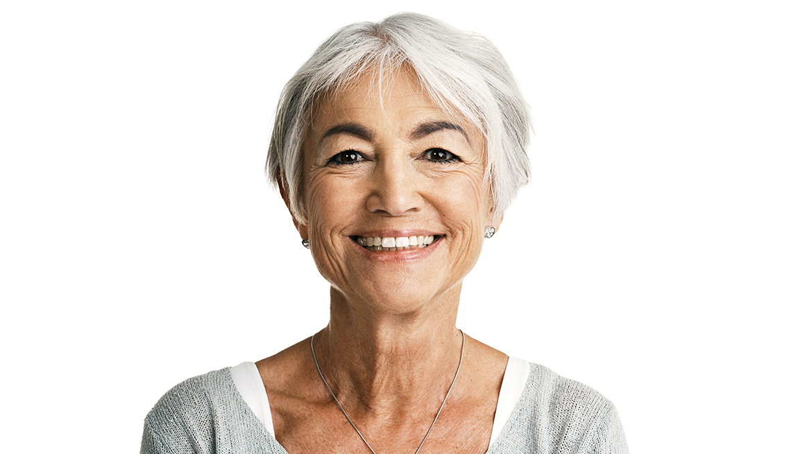 Confident Older Woman Smiling