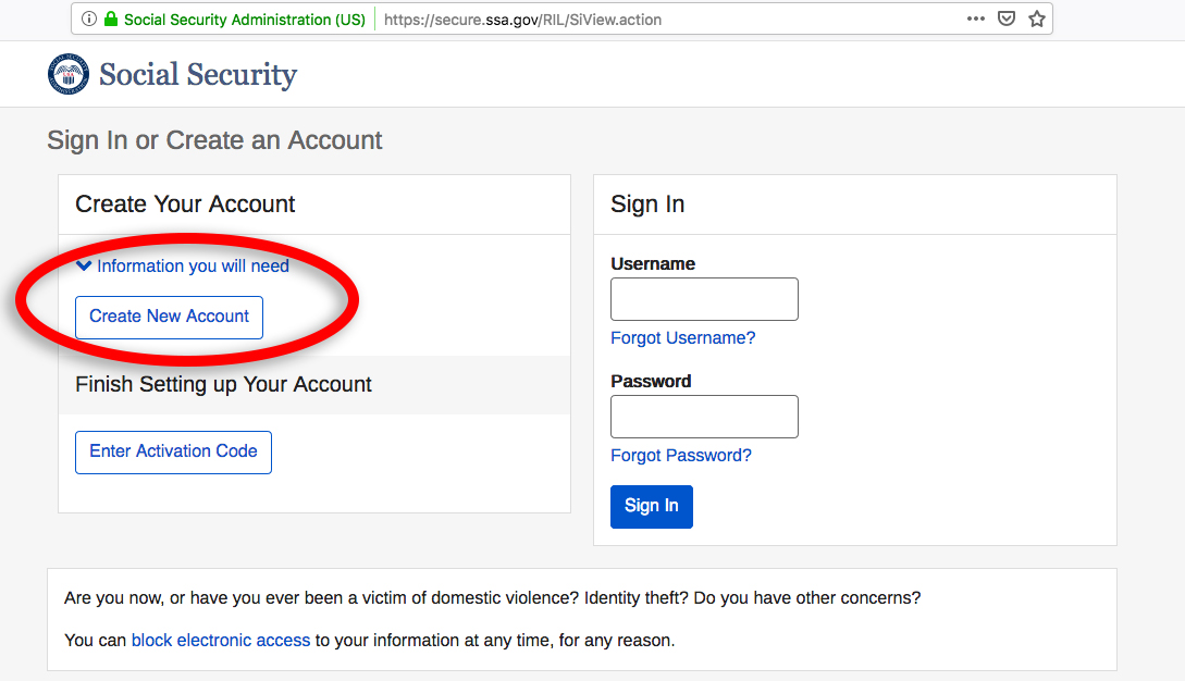 How to Set Up an Online Social Security Account