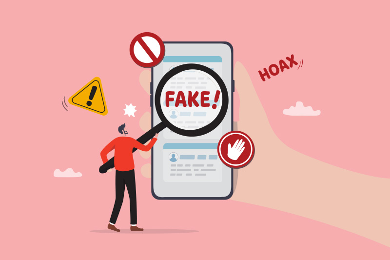 An alert on a smartphone