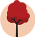 illustrated icon of a tree
