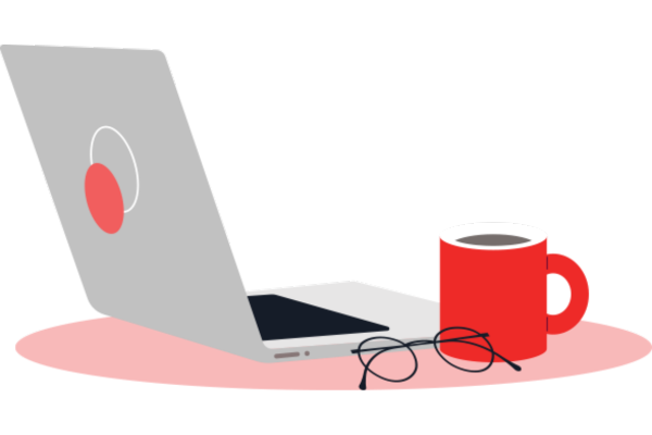illustrated laptop