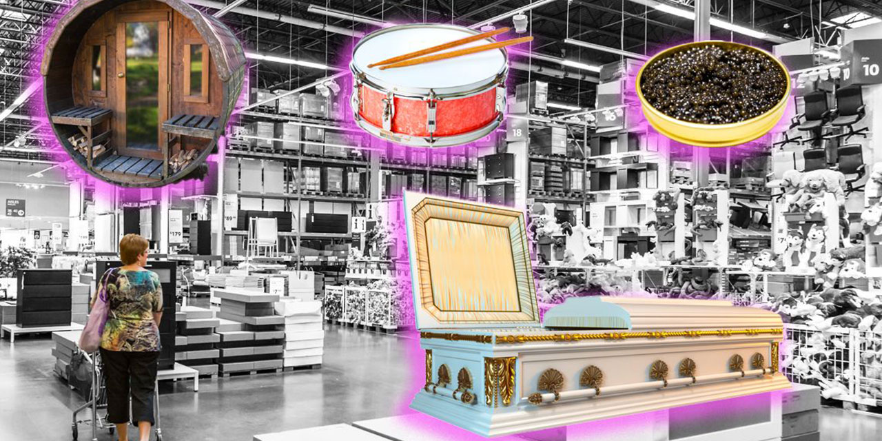 Collage of store products.