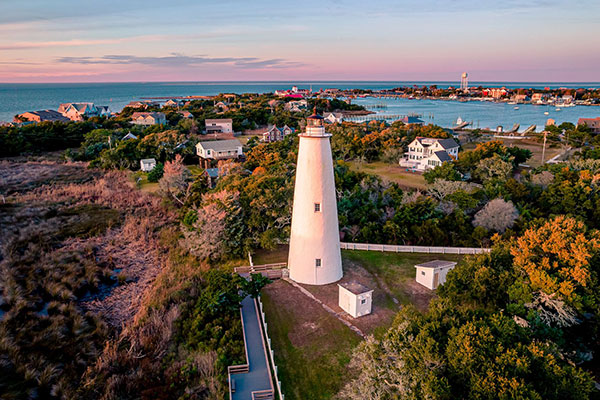 Ocracoke Lighthouse in North Carolina’s Outer Banks 