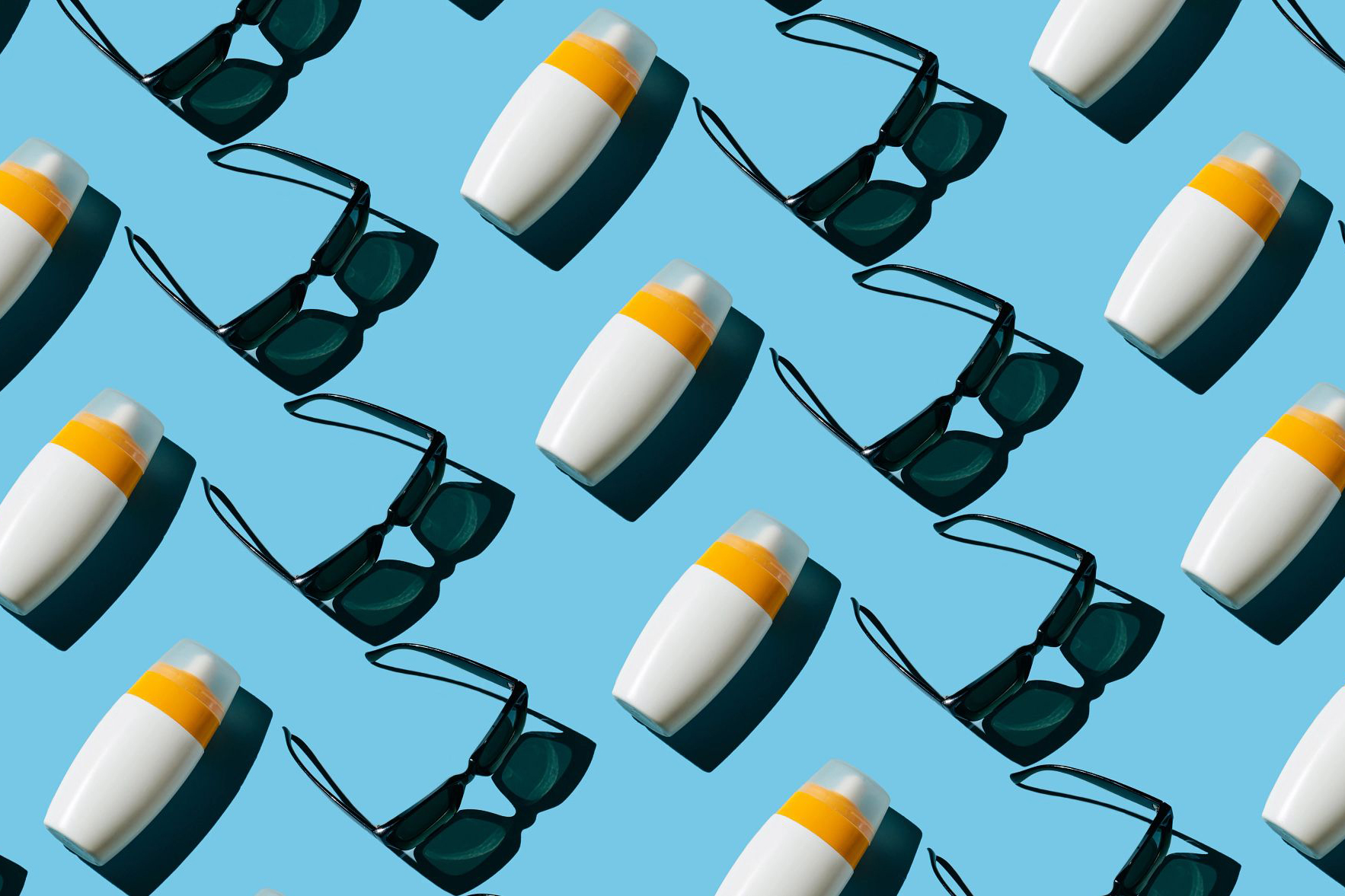 sunscreen and sunglasses