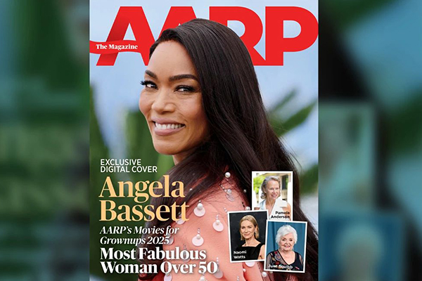 Angela Bassett on the cover of AARP The Magazine.