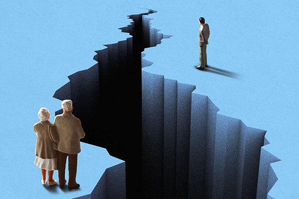 Fissure separating family.