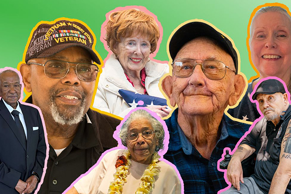 Collage of veterans.