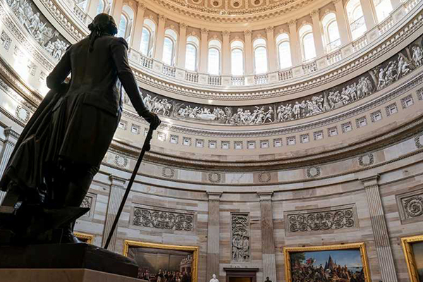 The Rotunda at the U.S. Capitol.