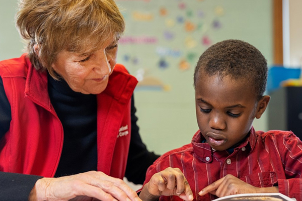 Volunteer Meg Quinn.