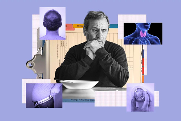 Concerned person sitting at a table.