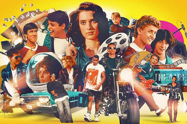 Collage of movie scenes.