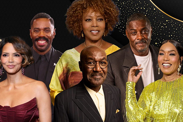 Collage of celebrities.