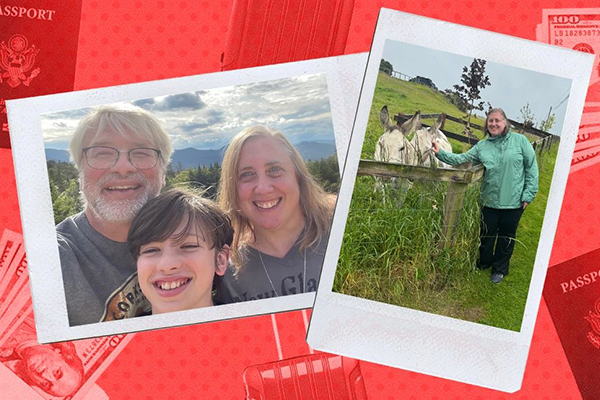 Amy Carlson Gustafson and family.