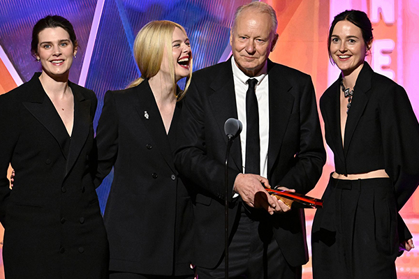 Inga Ibsdotter Lilleaas, Elle Fanning, Stellan Skarsgård, and Renate Reinsve.