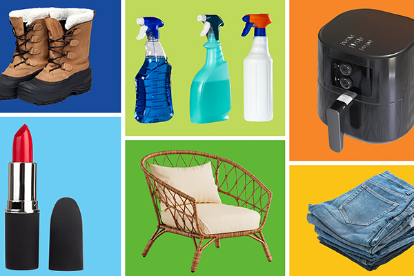 Variety of products.