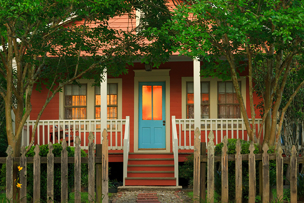 Front of a home.