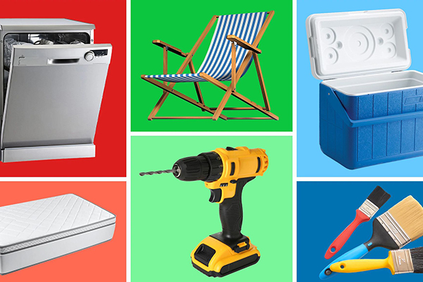 Variety of products.