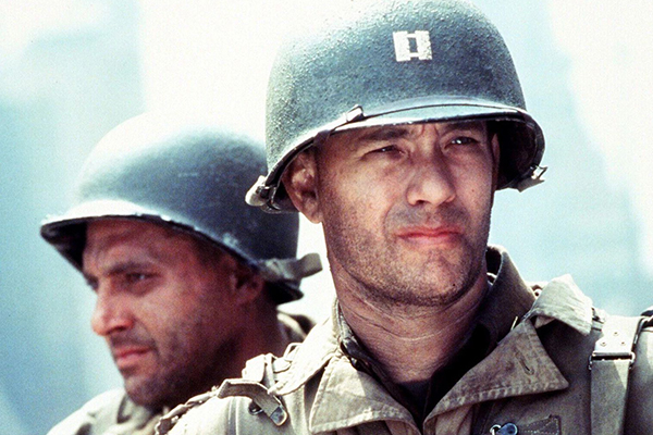 Tom Sizemore and Tom Hanks in Saving Private Ryan.