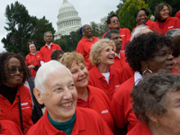 AARP members urge members of congress to protect Social Security, Medicare from budget cuts.