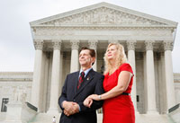 Doug and Pam Sterner in front of the Supreme Court in Washington, D.C