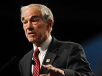 PHOENIX, AZ - FEBRUARY 26: Rep. Ron Paul (R-TX) addresses the crowd at the Tea Party Patriots American Policy Summit at the Phoenix Convention Center February 26, 2011 in Phoenix, Arizona