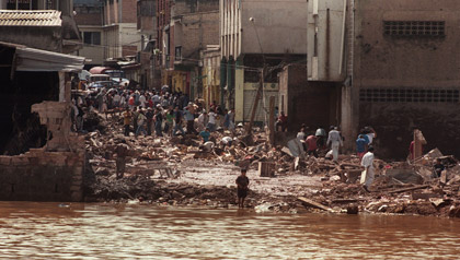 Devastation of Hurricane Mitch in 1998