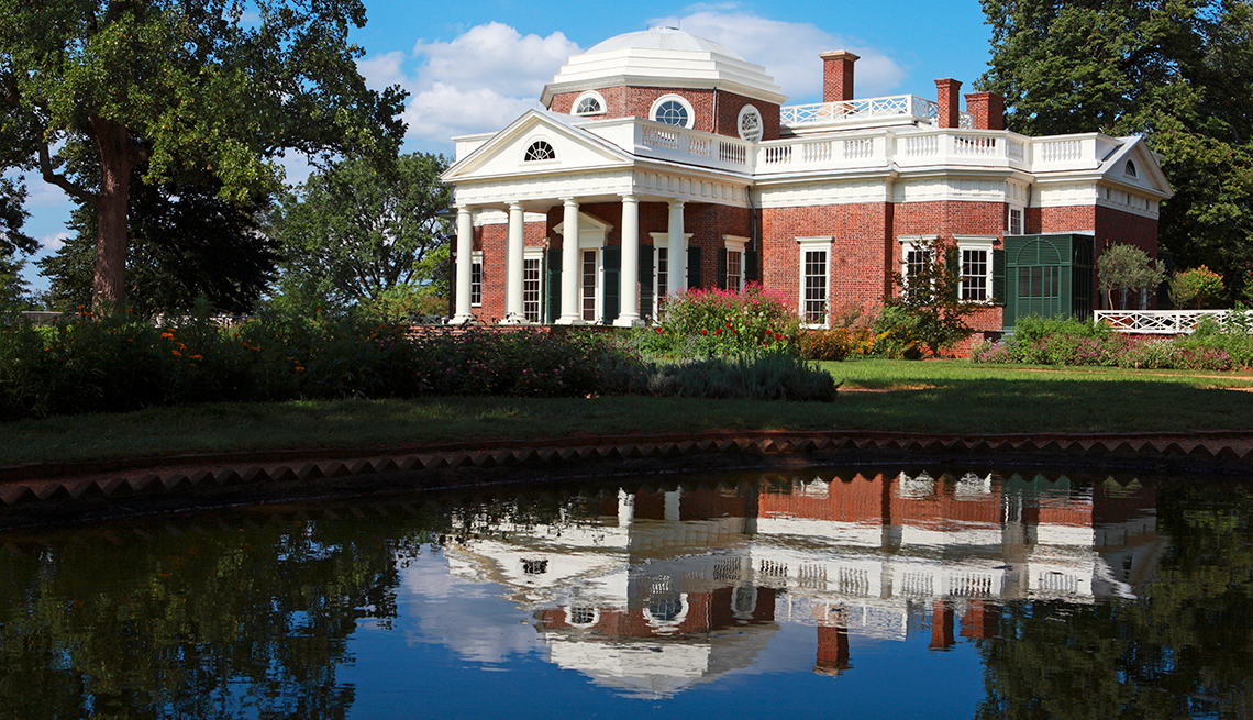 Monticello en Charlottesville, Virginia - 10 ciudades para los aficionados a la historia