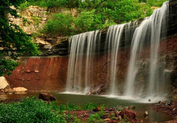 Cowley Lake Waterfalls, Kansas