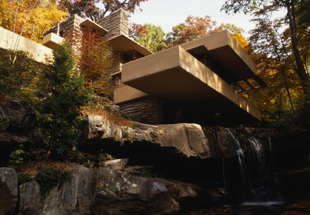 Fallingwater, diseñado por el arquitecto Frank Lloyd Wright, en Pensilvania.