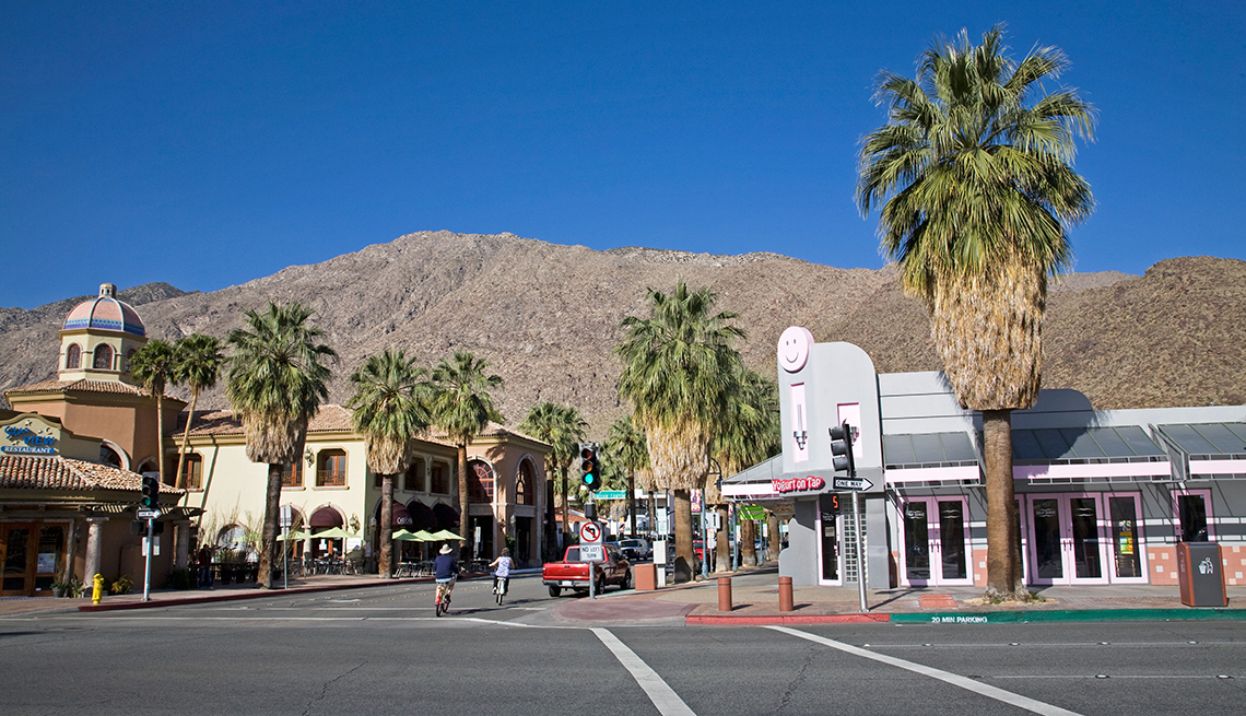 Downtown Palm Springs, California on Indian Canyon Drive
