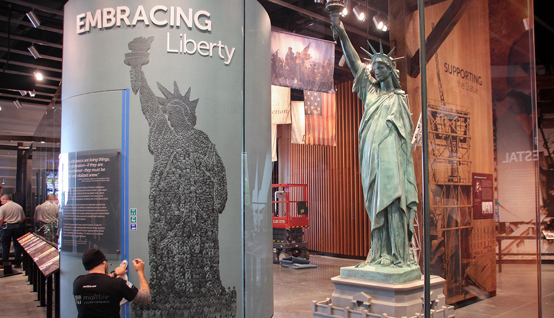 interior of the Statue of Liberty Museum