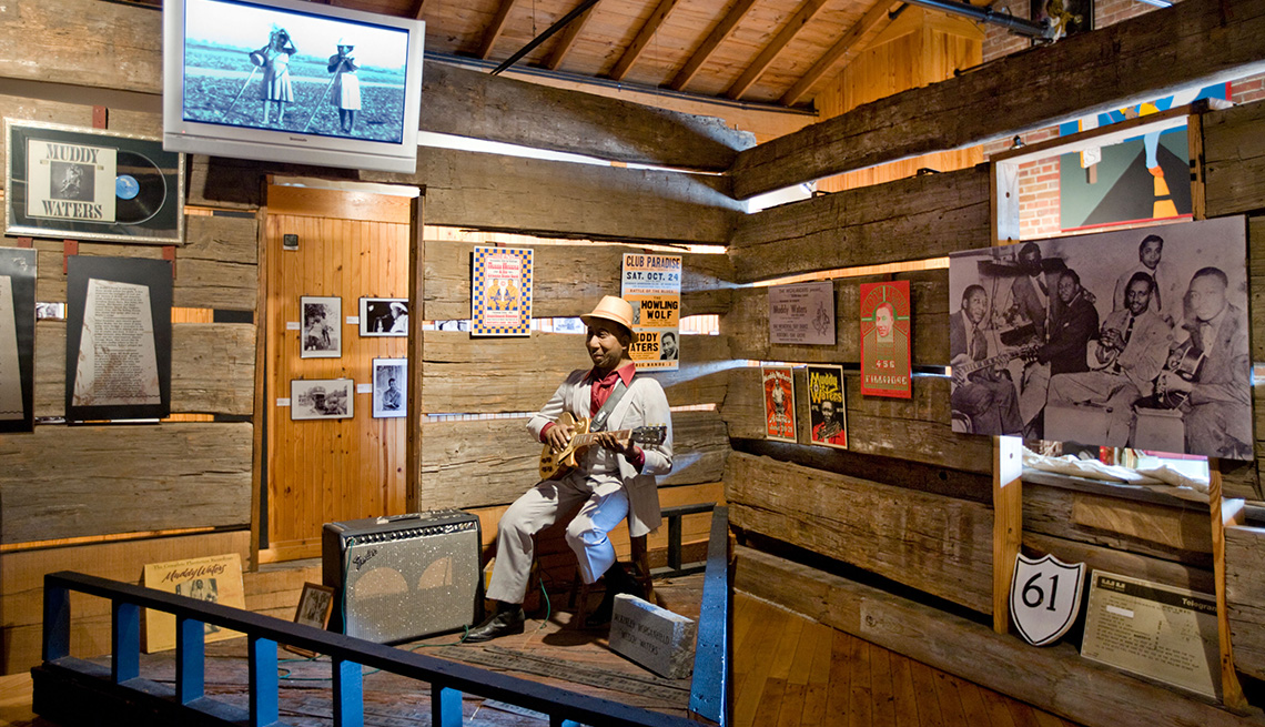 Muddy Waters display in Delta Blues Museum, Clarksdale, Mississippi