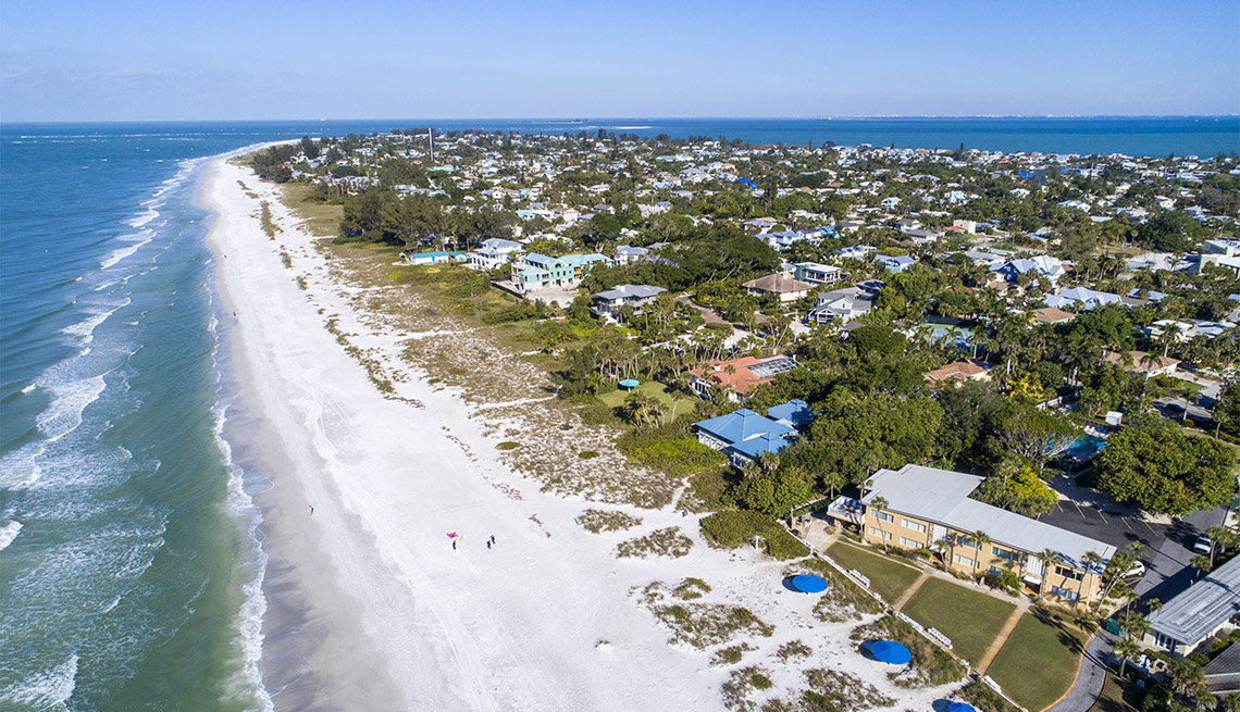 item 1 of Gallery image - aerial view of Anna Maria Island, Fla