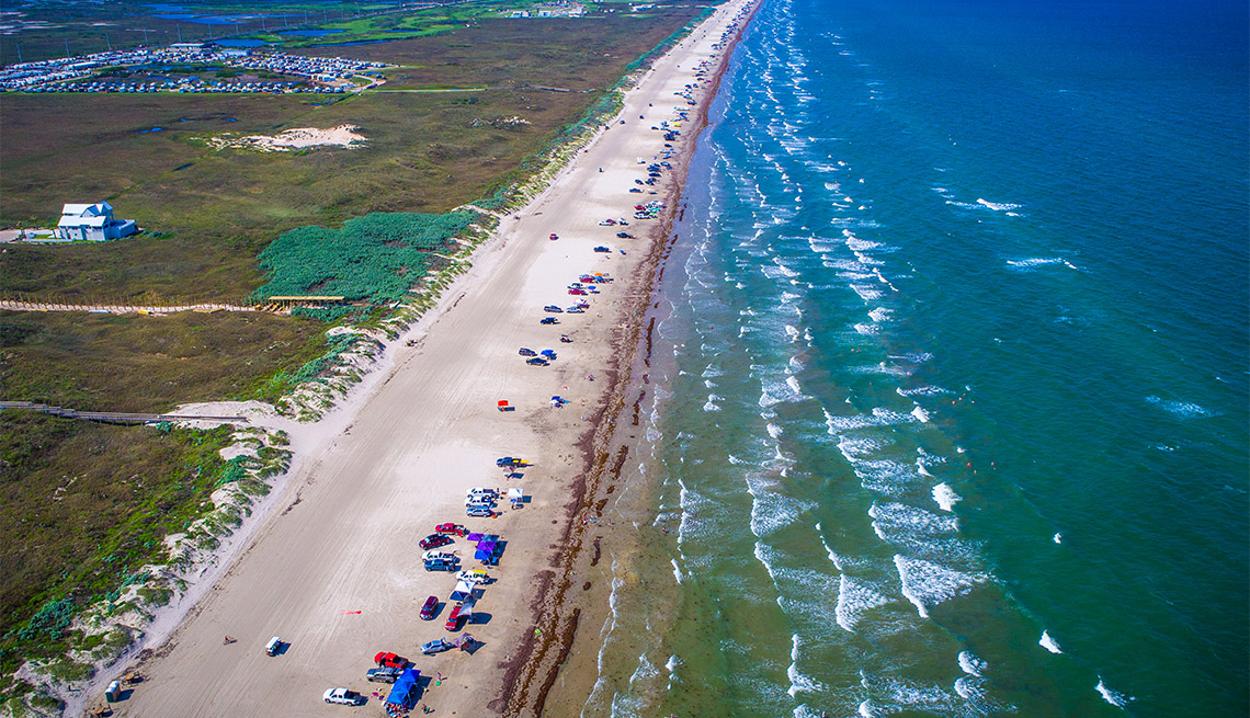 item 5 of Gallery image - aerial view above Padre Island