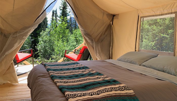 nonpolitical news news other than politics-News without media bias Luxury tent at Alpenglow Luxury Camping