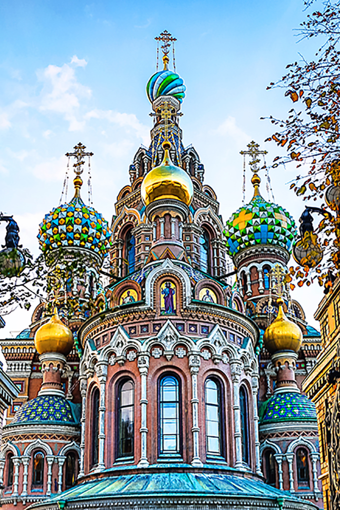 Iglesia en San Petersburgo, Rusia.