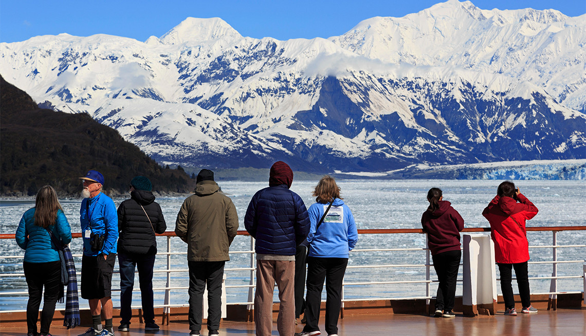 item 9 of Gallery image - cruise passengers aboard Hubbard Glacier, Disenchantment Bay, Alaska