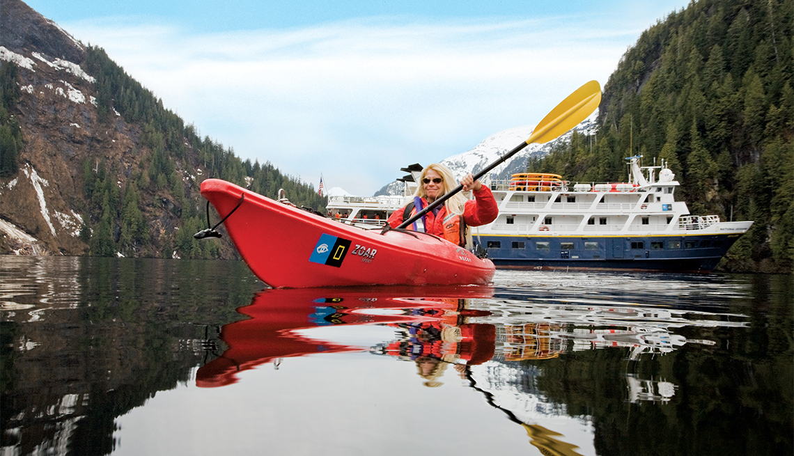 The Lindblad Expeditions ships National Geographic Sea Lion or Sea Bird operating in Baja and Southeast Alaska