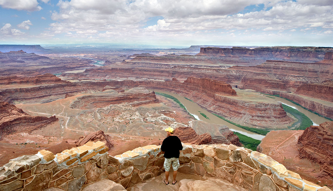 item 4 of Gallery image - Tourist at Dead Horse Point State Park