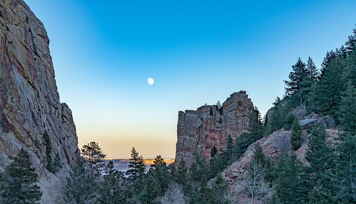 item 5 of Gallery image - Moon rising over Eldorado Canyon State Park