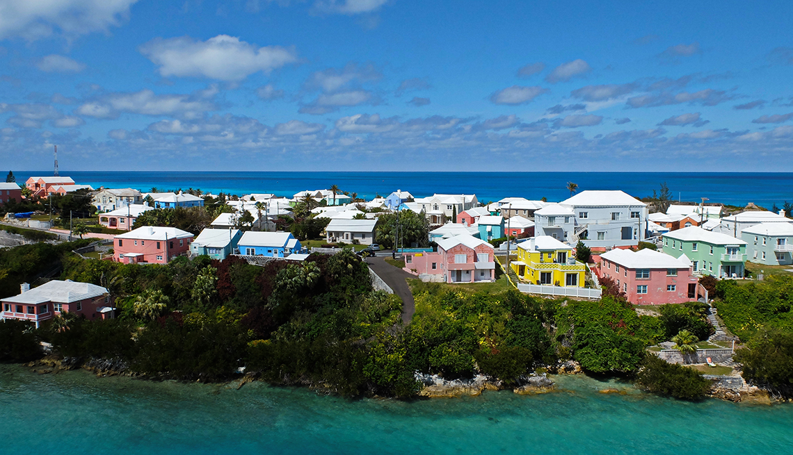 Casas de colores en Bermuda 