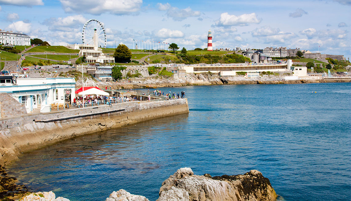 item 1 of Gallery image - The sea front at Plymouth Hoe Devon England UK