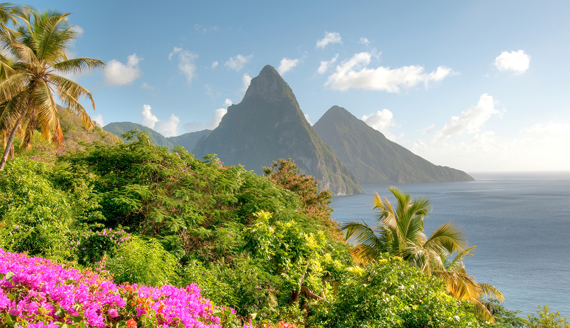 Montañas Pitons en St. Lucia