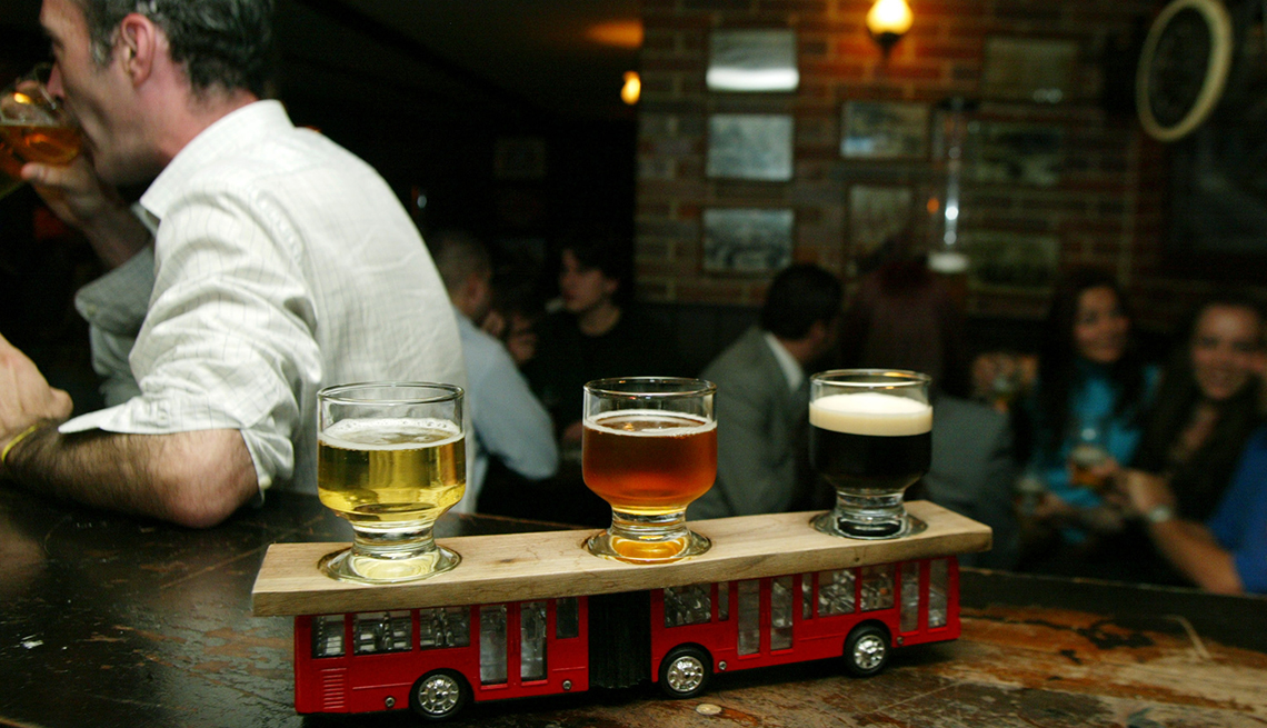 Toy Train Beer Samples, Microbrew, Bogota Pub, Take a Beer-cation! 