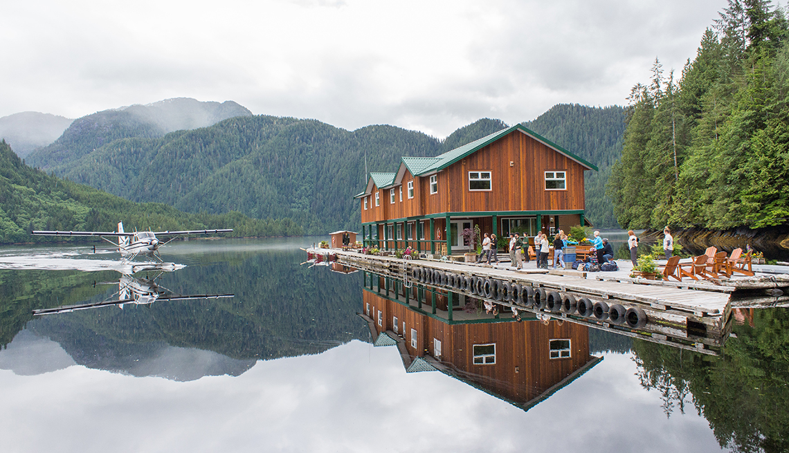 Foto panorámica del Great Bear Lodge.