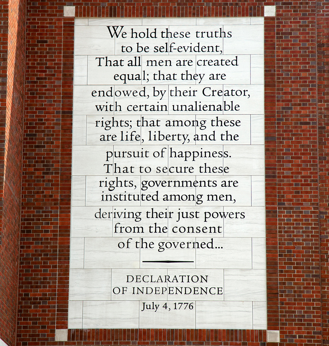 Passage from the declaration of independence