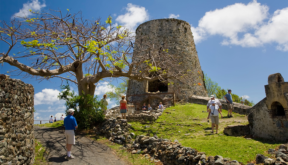 Ruinas de Annaberg Sugar Mill en el Parque Nacional de las Islas Vírgenes