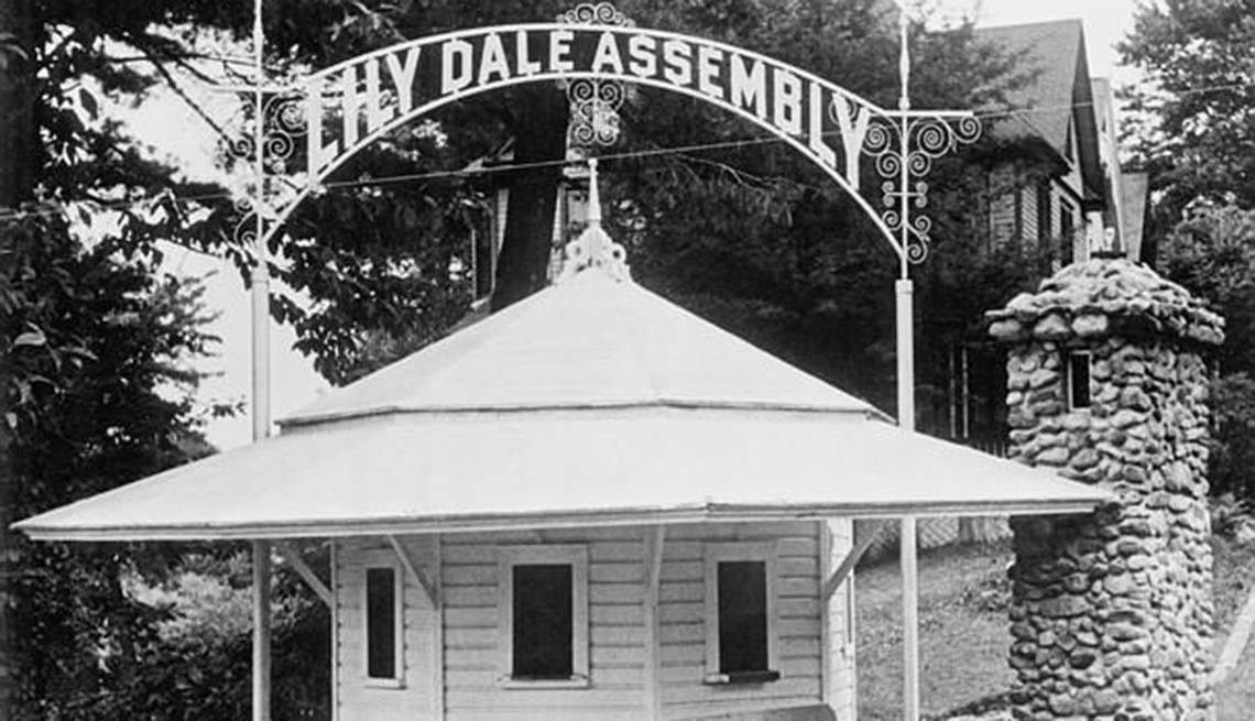 Entrance To The Lily Dale Assembly Near Buffalo New York, Strange Destinations